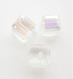 Glass Cubes 6mm ~ Clear AB