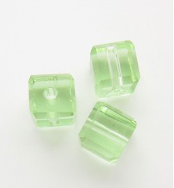 Glass Cubes 6mm ~ Green